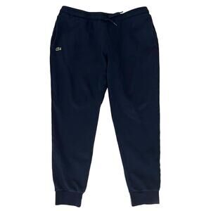 LACOSTE SPORT Men's Jogger Sweatpants Navy Blue Pockets Alligator XL
